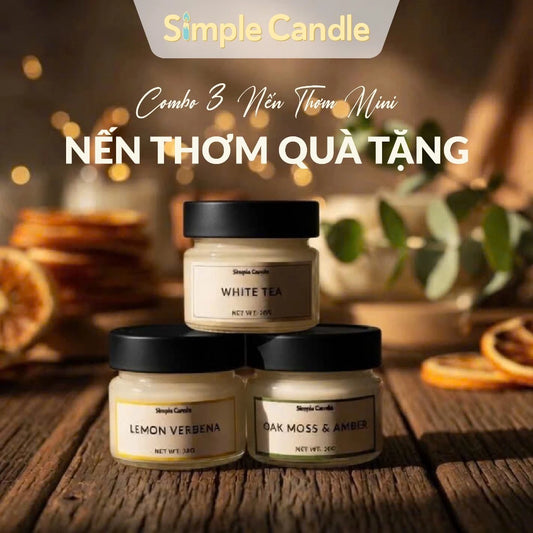 Set Quà Tặng Nến Thơm 3 Mùi