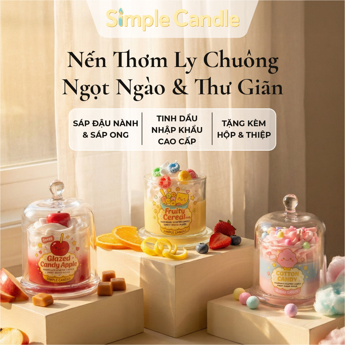 Bộ Sưu Tập Nến Thơm Topping